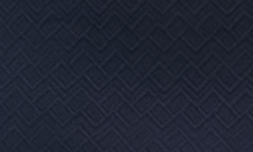 London Times Diamond Knit Dress In Blue