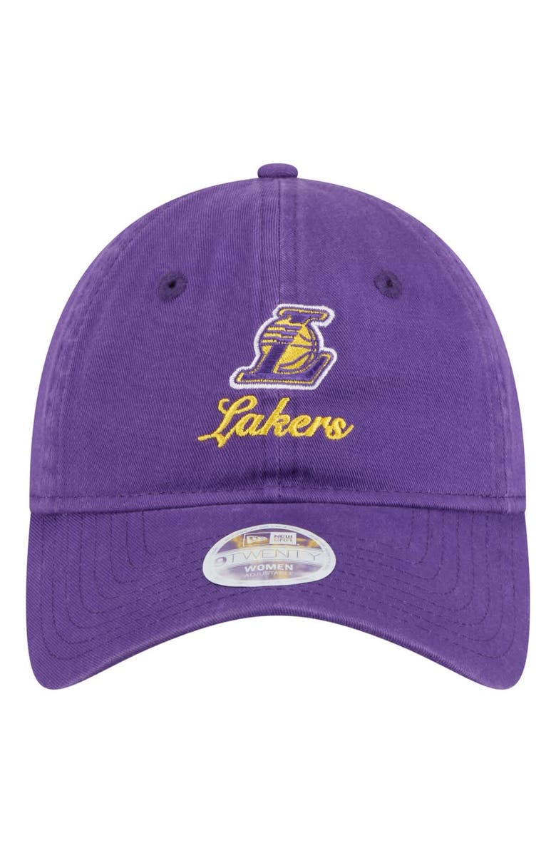 New Era Women's New Era  Purple Los Angeles Lakers Gameday Preppy 9TWENTY Adjustable Hat, Alternate, color, Purple