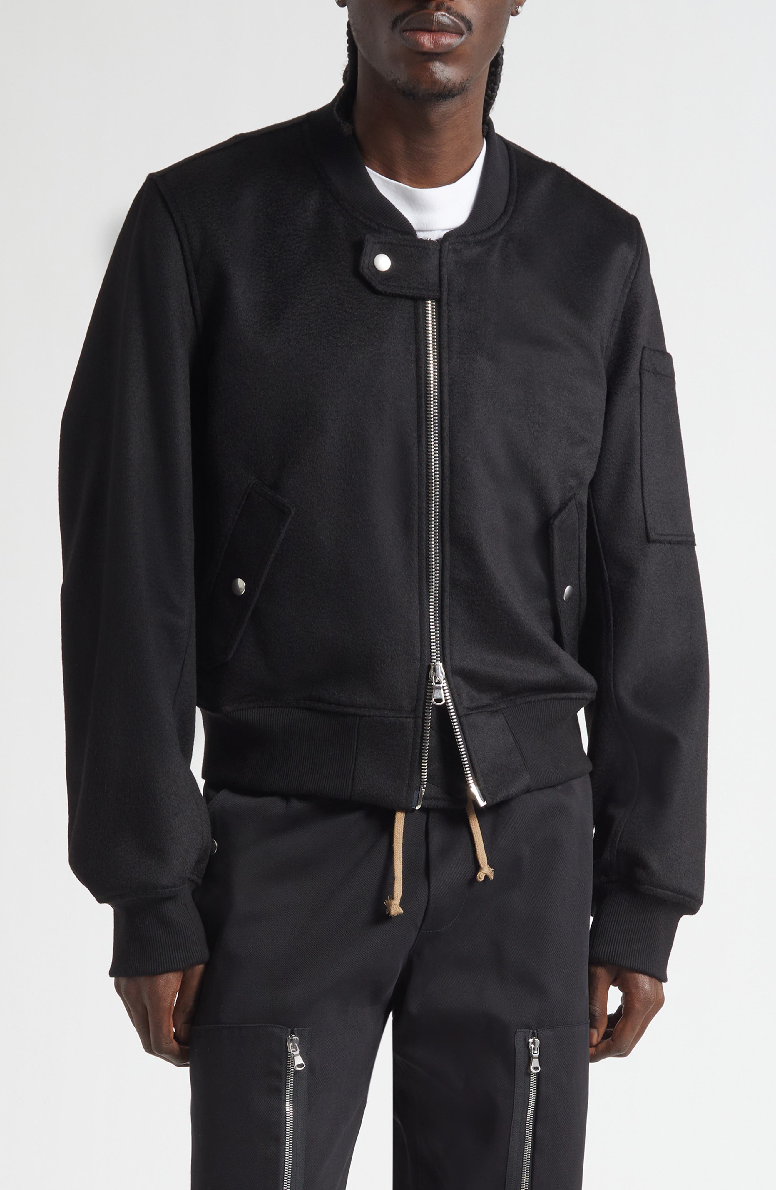 Breakdown Camel Hair Bomber Jacket