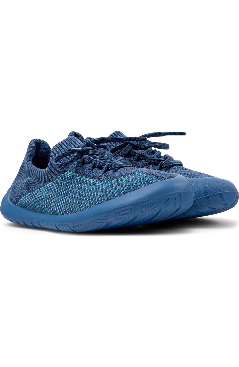 Camper Kids' Peu Path Knit Sneaker, Main, color, Multi - Blue
