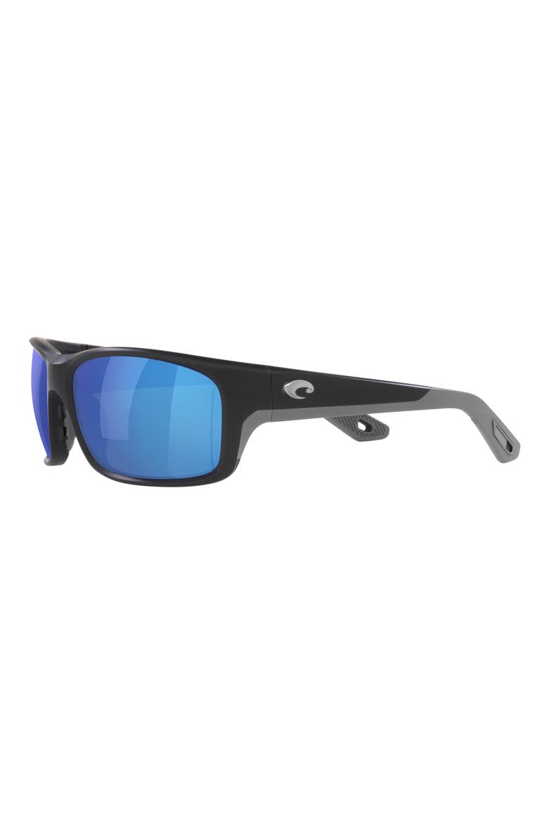 Jose Pro 62mm Polarized Oversize Rectangular Sunglasses, Alternate, color, MATTE BLACK