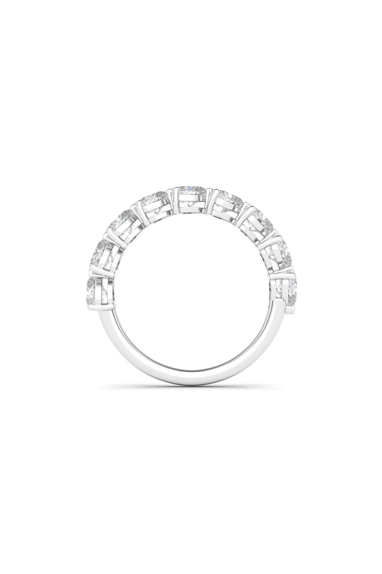 Heart Cut Lab Created Diamond Half Eternity Ring, Alternate, color, WHITE GOLD