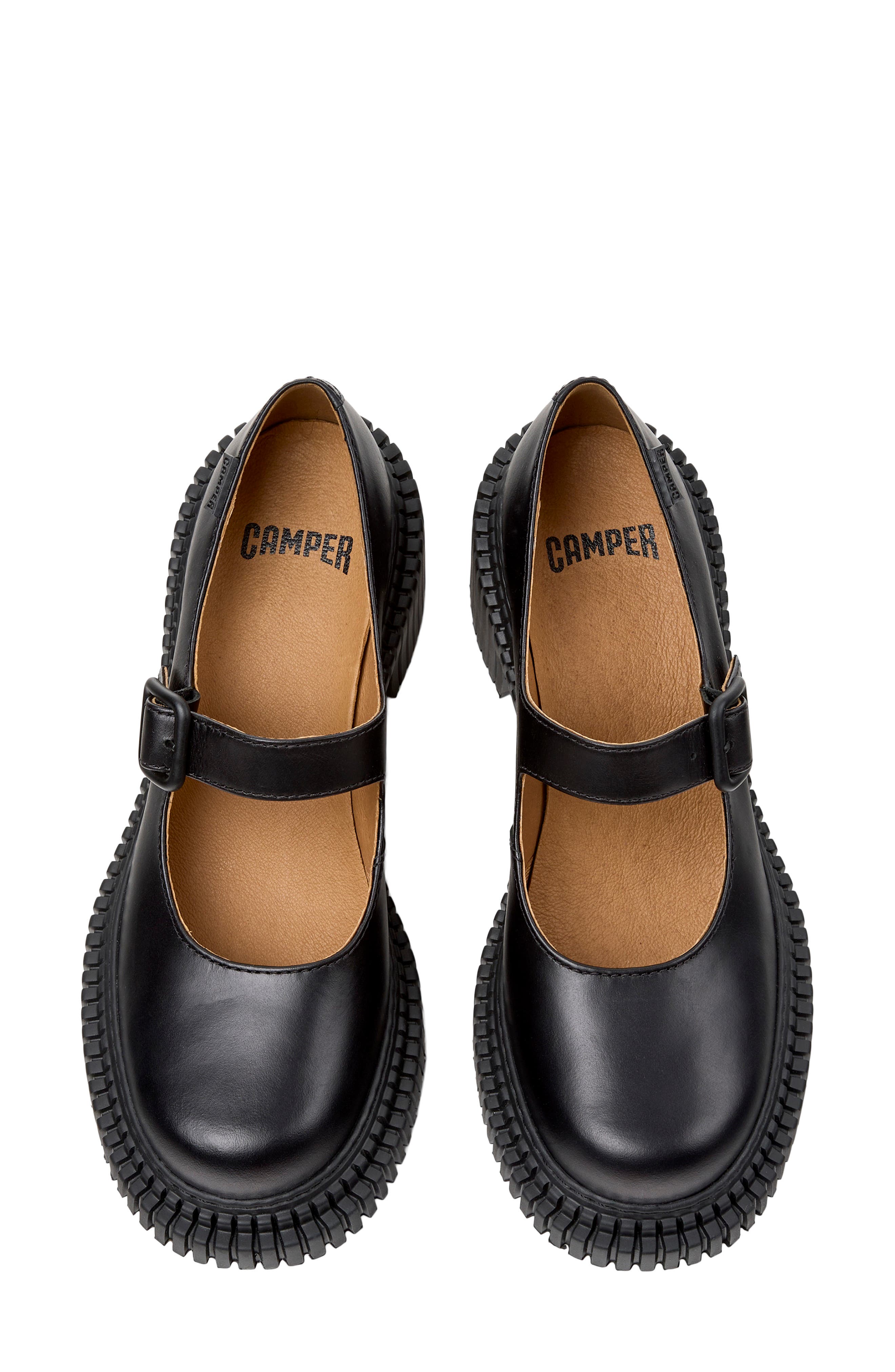 Camper Pix Mary Jane Flat, Alternate, color, Black Dark