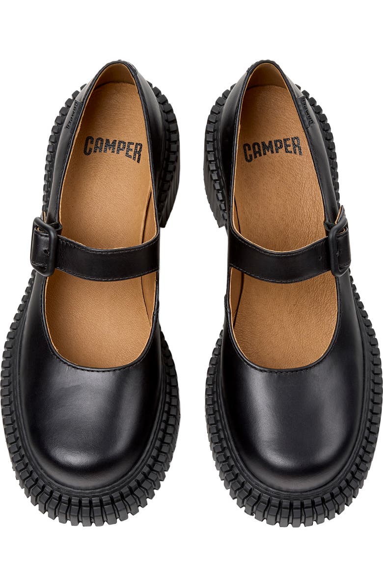 Camper Pix Mary Jane Flat, Alternate, color, Black Dark