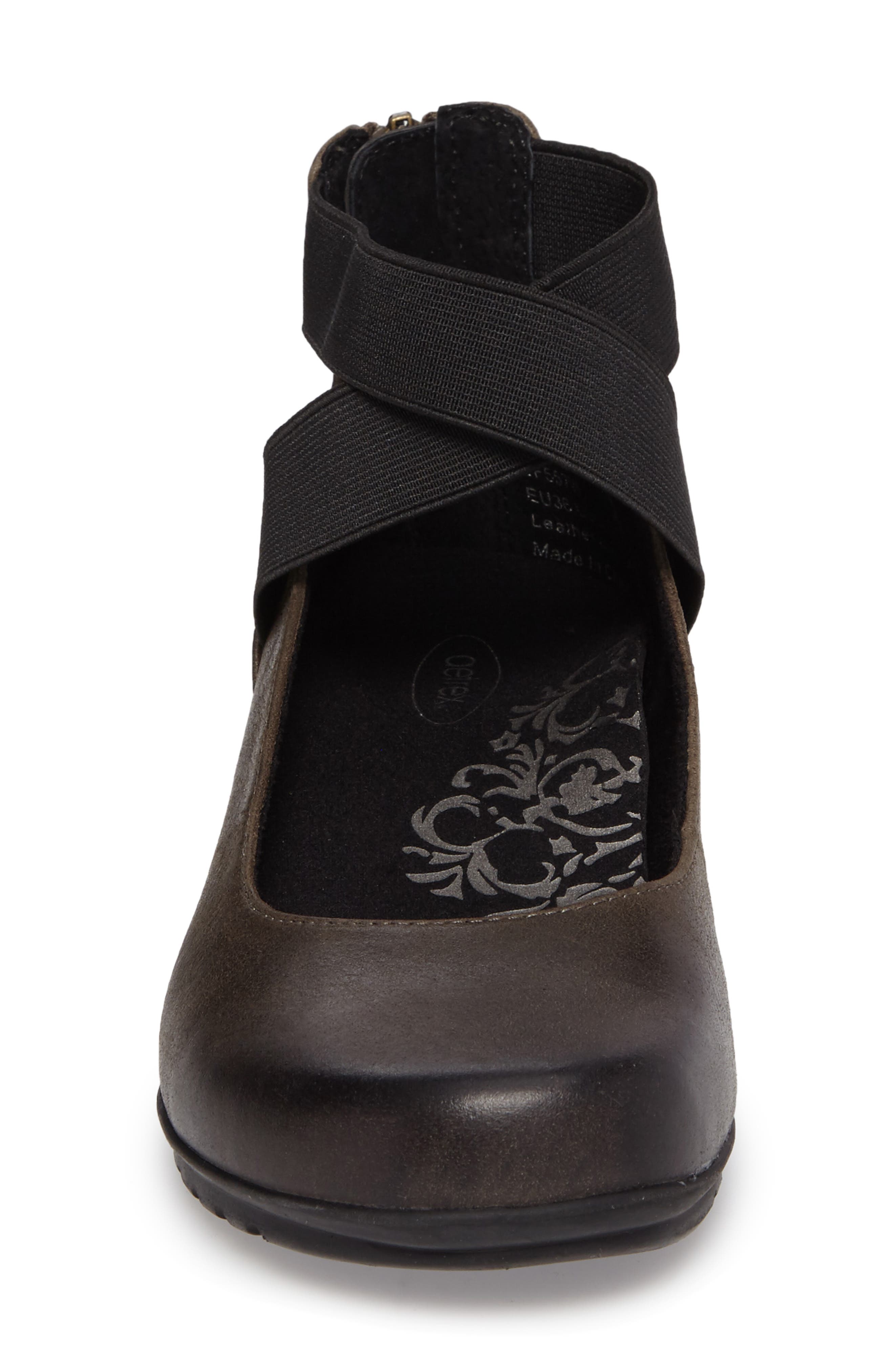 Aetrex 'Dakota' Ankle Strap Ballet Flat, Alternate, color, 