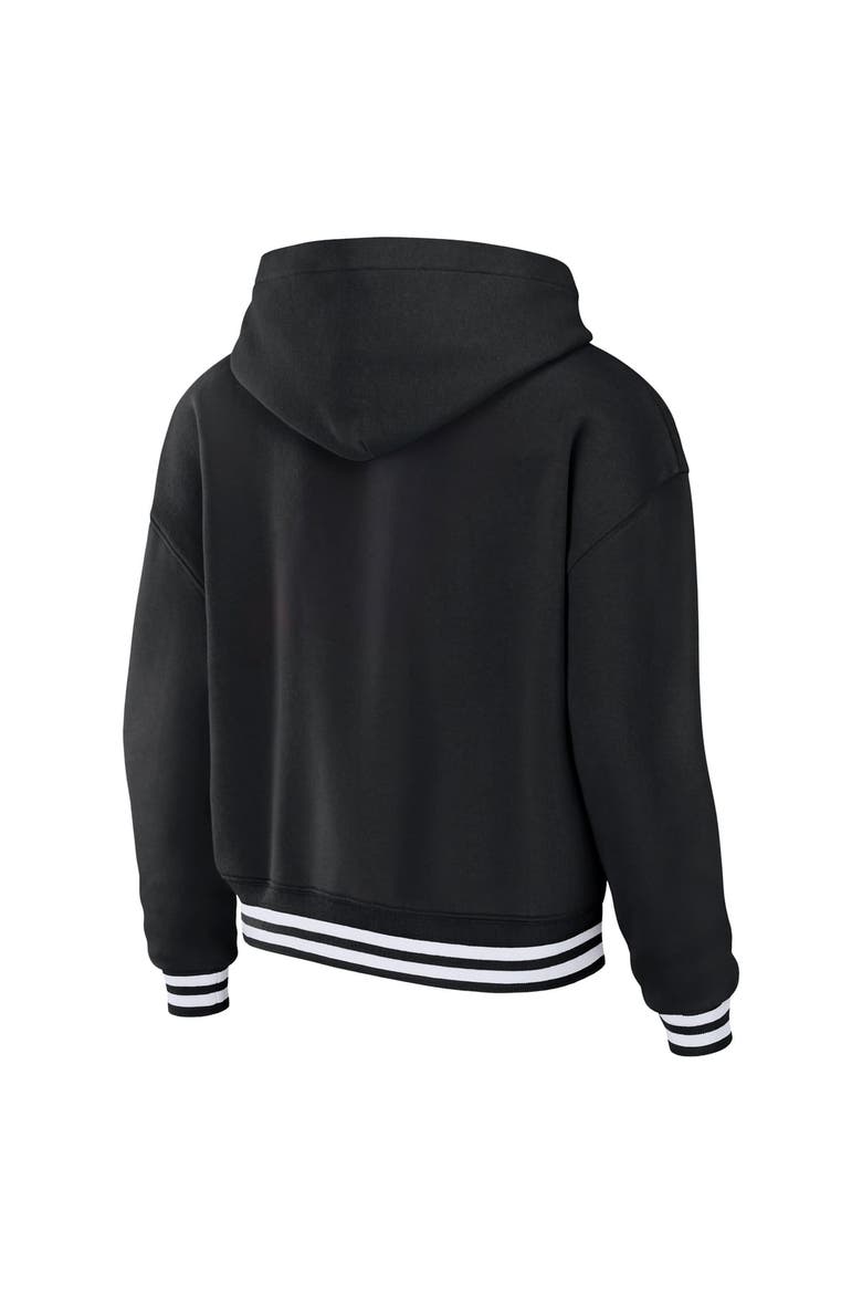 Women's WEAR by Erin Andrews  Black New York Knicks Lace Up Hoodie, Alternate, color, Black