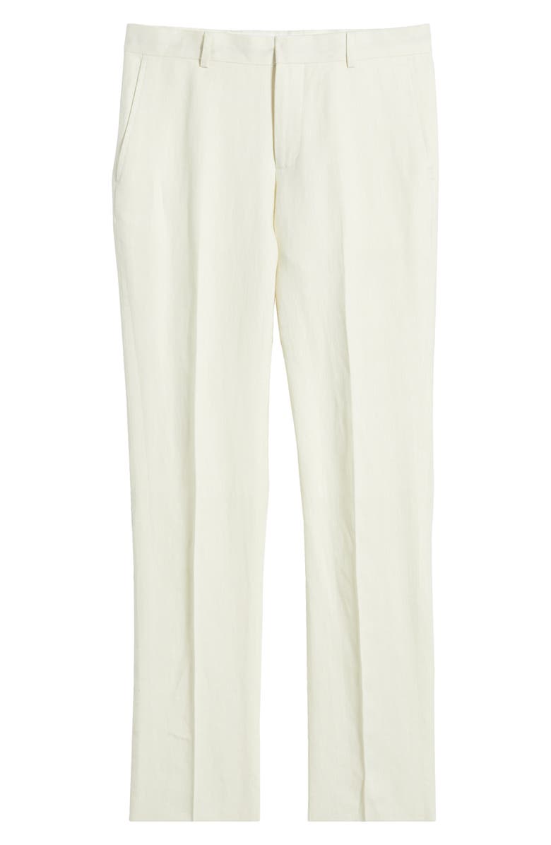 Nordstrom Henrik Trim Fit Italian Linen Suit Separate Pants, Alternate, color, Ivory Vanilla