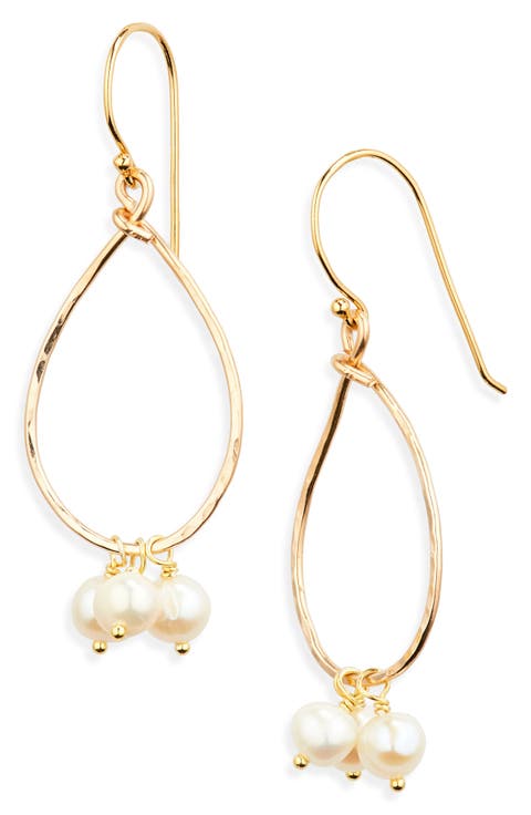 Kelsey Pearl Drop Earrings
