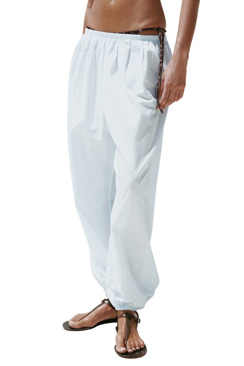 Cotton Balloon Pants, Alternate, color, SKY BLUE