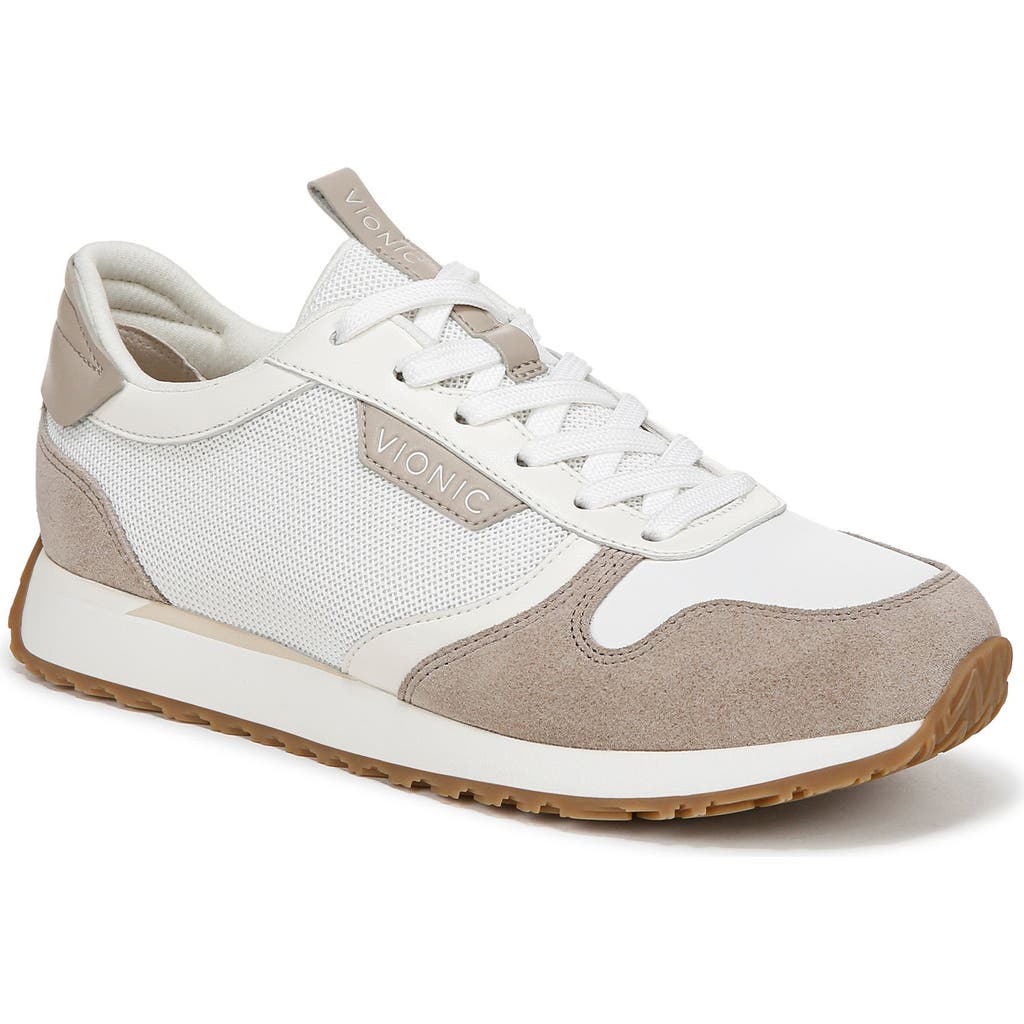 Vionic Monarch Sneaker In White/cobblestone