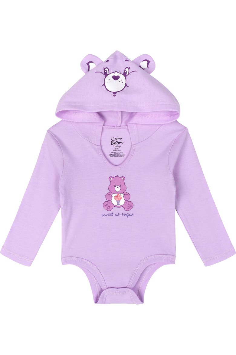 3-Pack Hooded Creepers, Alternate, color, Care Bears Multi