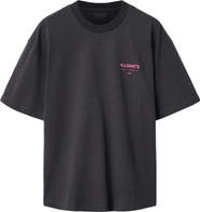AllSaints Underground Oversize Graphic T-Shirt