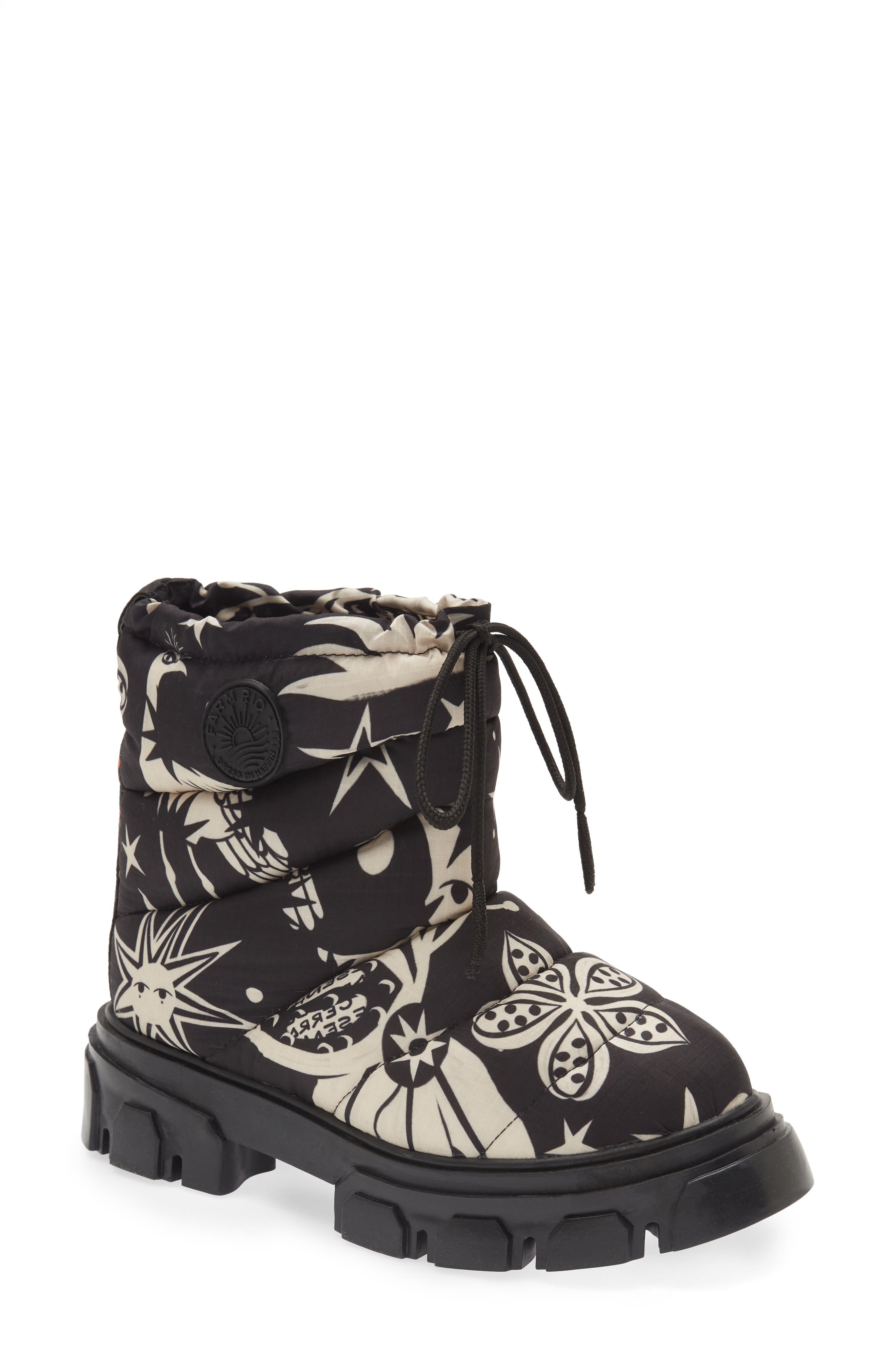 FARM Rio Lug Sole Puffer Bootie, Main, color, 