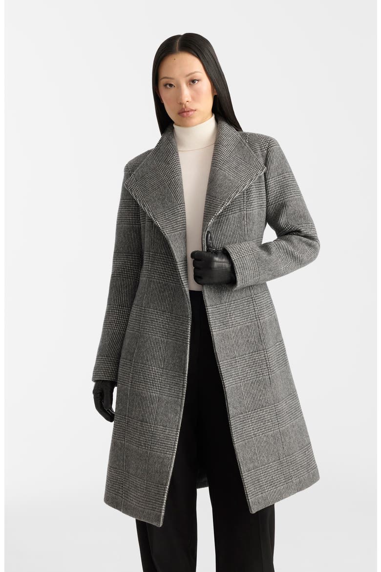Norita Wool Coat, Alternate, color, BLACK-CREAM