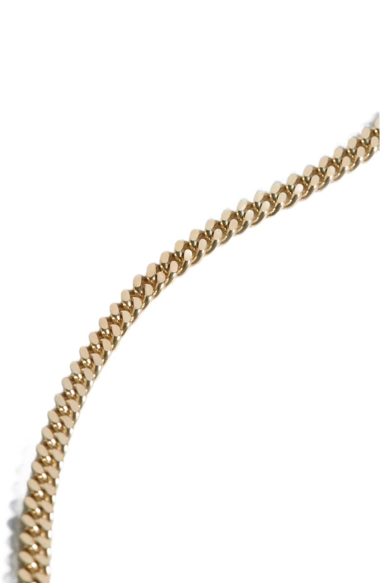 Kinn Capri Curb Chain Necklace, Alternate, color, Gold