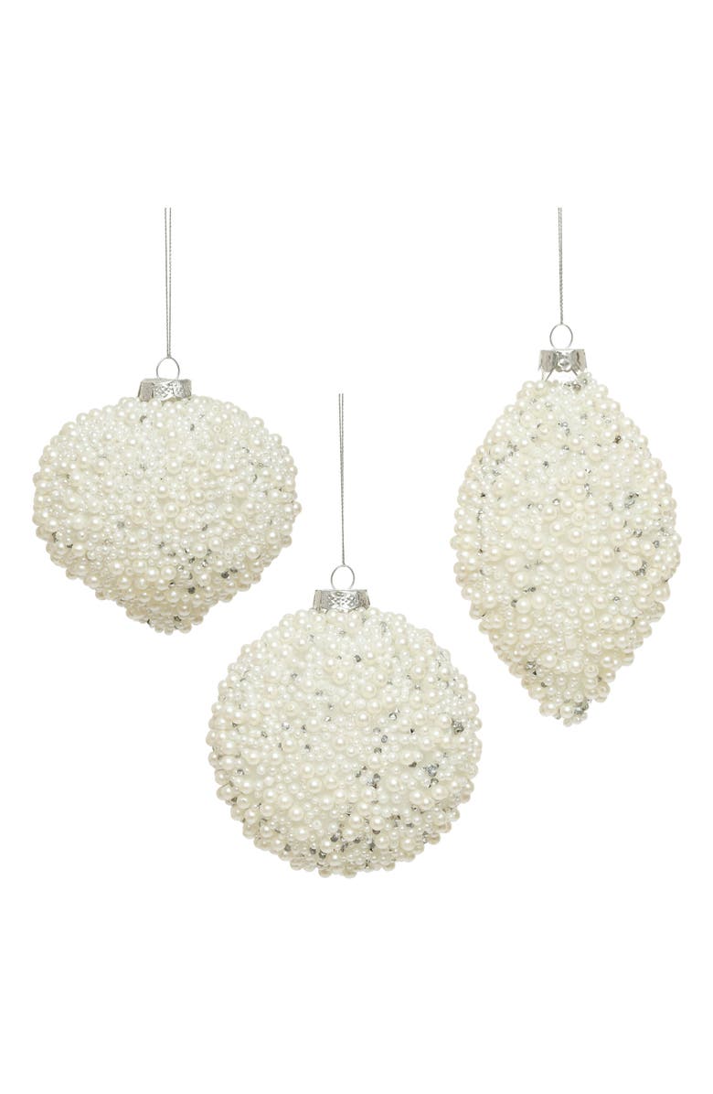 Mark Roberts Elegant Fancy Ornament, Set of 12, Main, color, Ivory