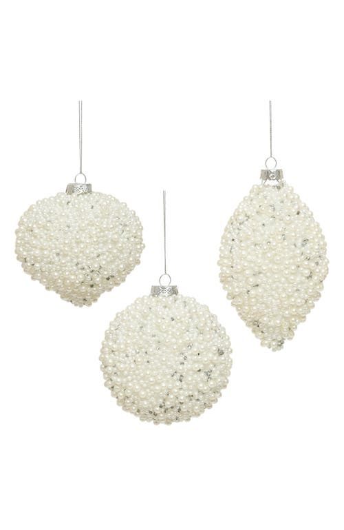 Mark Roberts Elegant Fancy Ornament, Set Of 12 In White