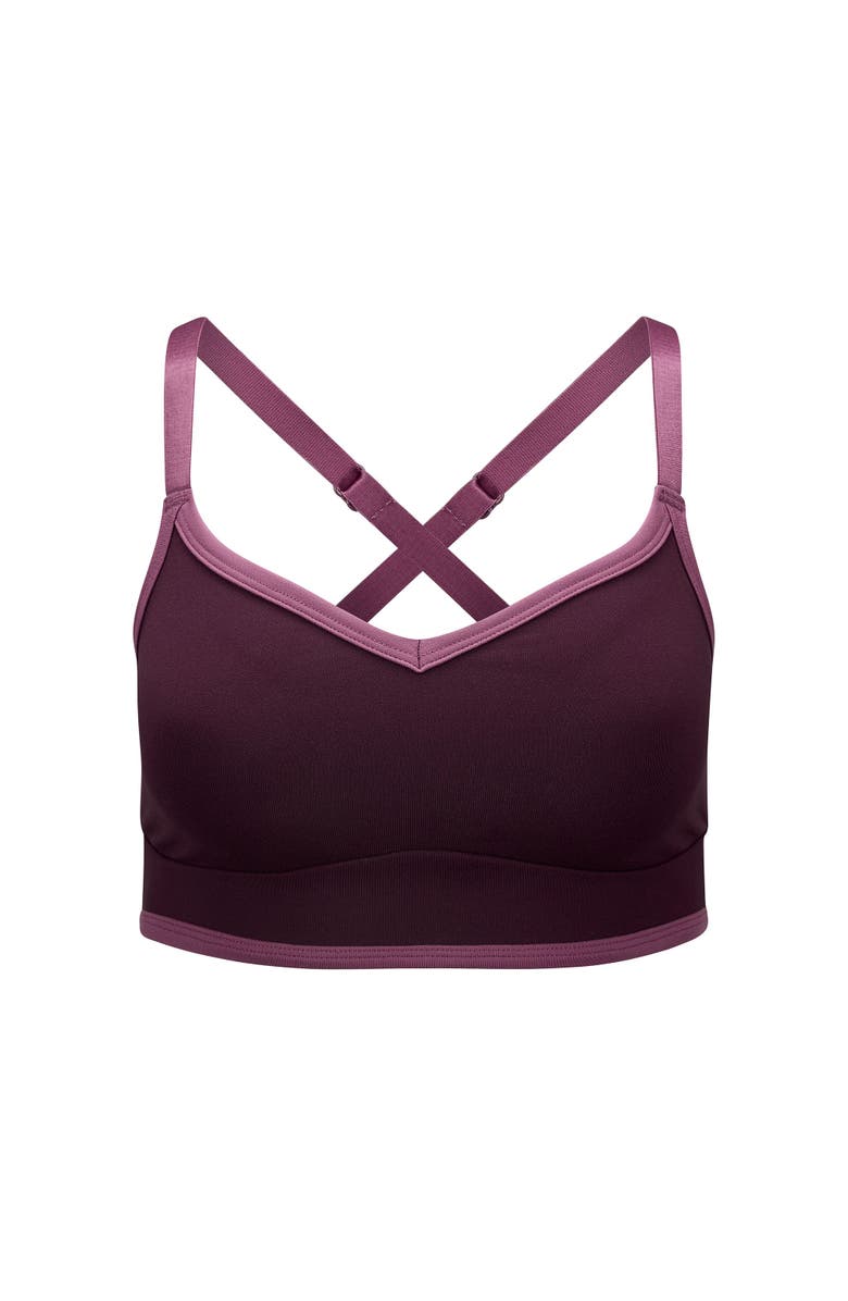 Adore Me Clarity Sports Bra, Alternate, color, Dark Purple