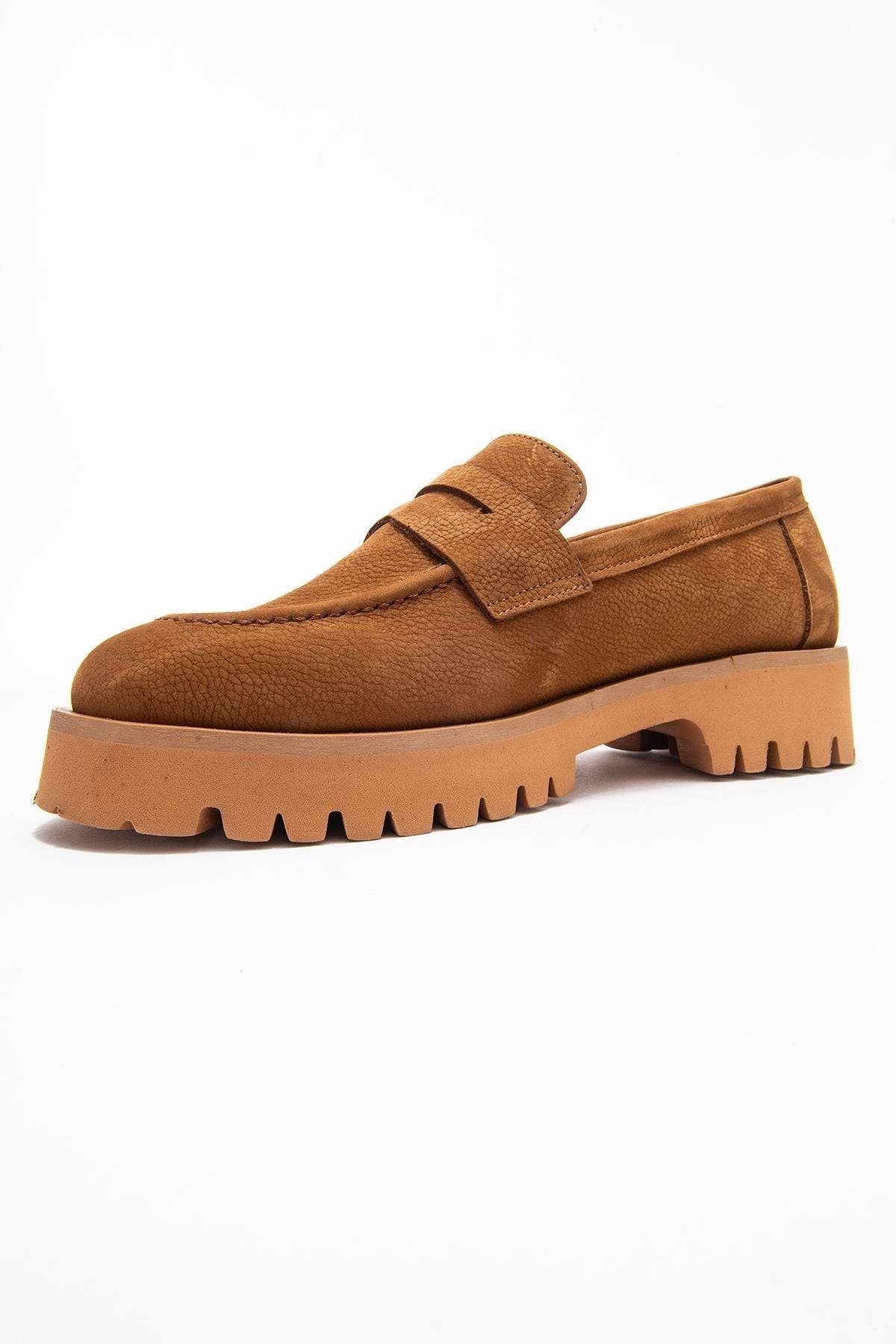 Vionel Leather Loafer, Alternate, color, Cognac Suede Leather