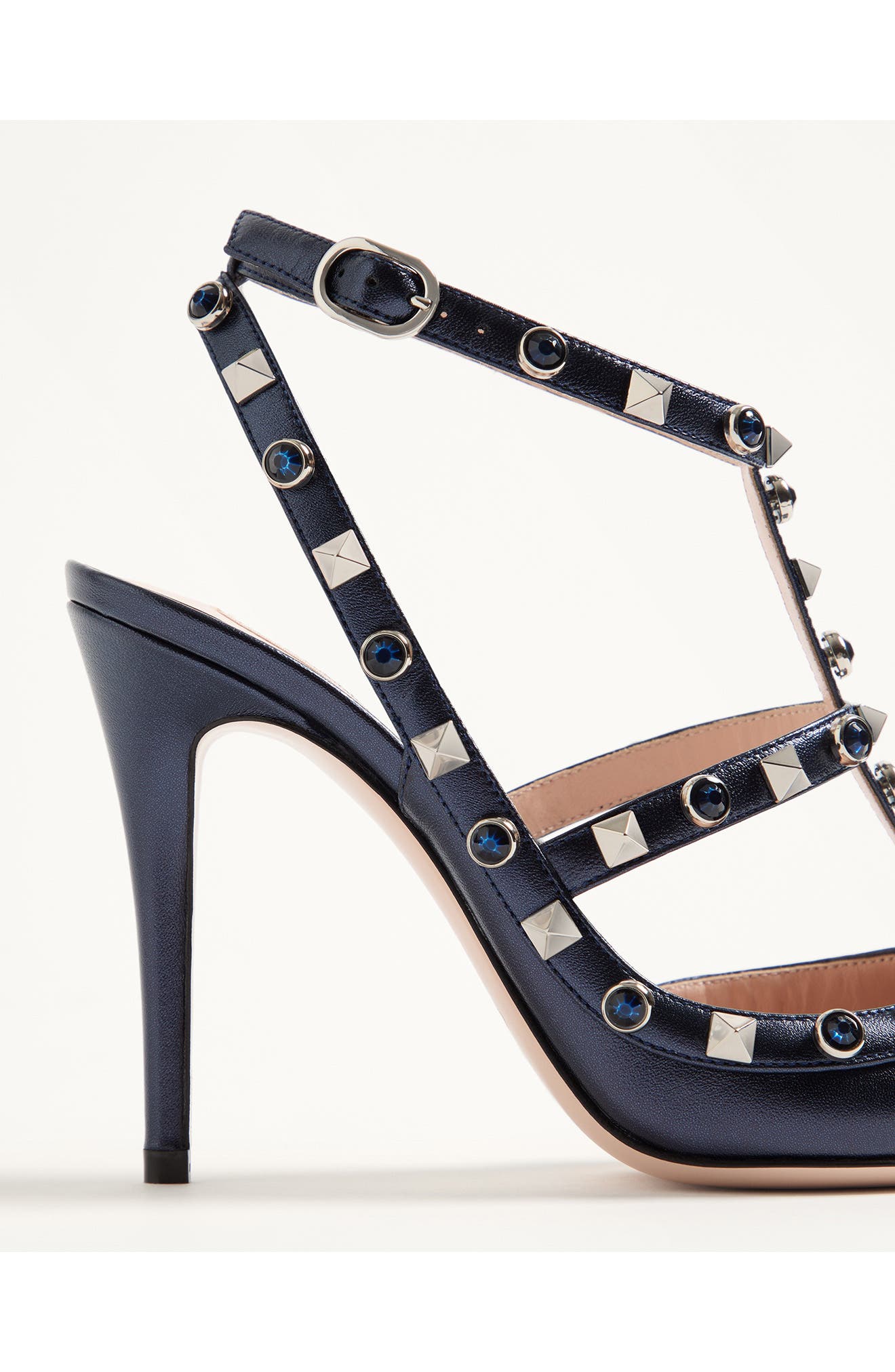 Valentino Garavani Rockstud Pump, Alternate, color, Navy