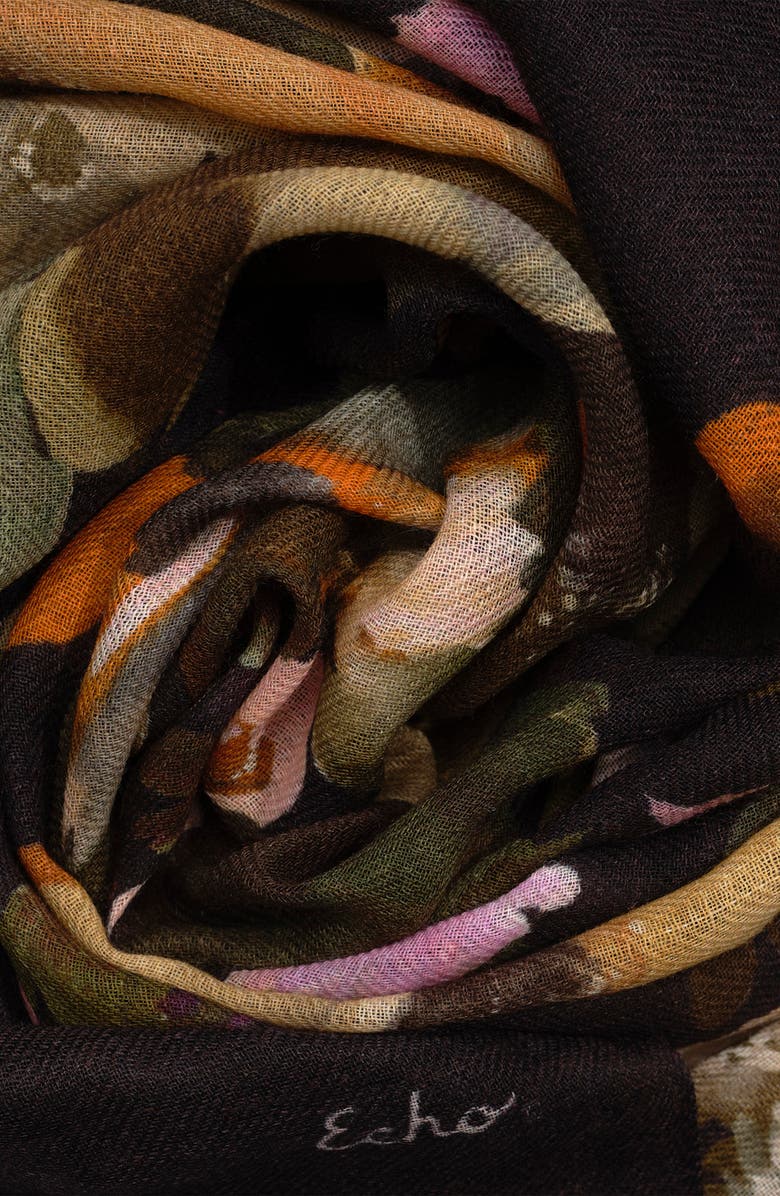 Echo Painted Floral Wrap, Alternate, color, 