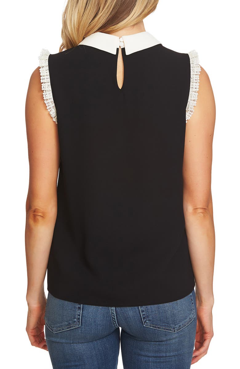 CeCe Lace Trim Tank, Alternate, color, 