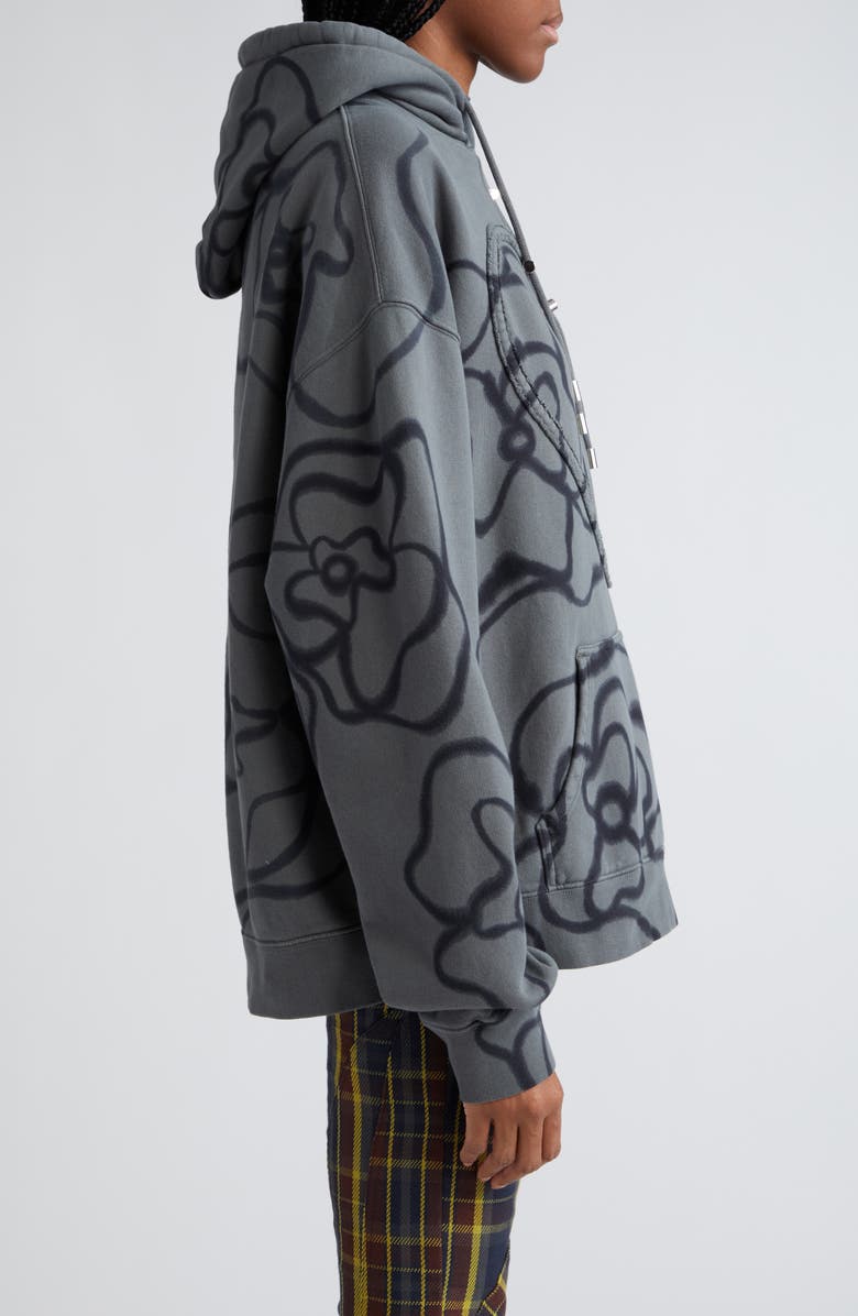 Collina Strada Heart Drawstring Cotton Hoodie, Alternate, color, 