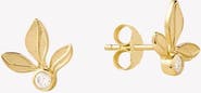 Rizen Jewelry Olive Leaf Stud Earring