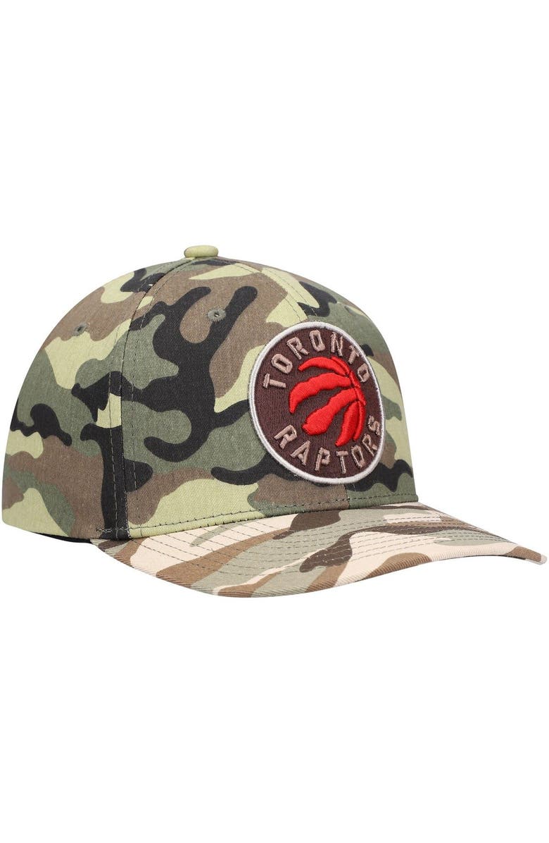 Mitchell & Ness Men's Mitchell & Ness Camo Toronto Raptors Woodland Desert Snapback Hat, Alternate, color, 