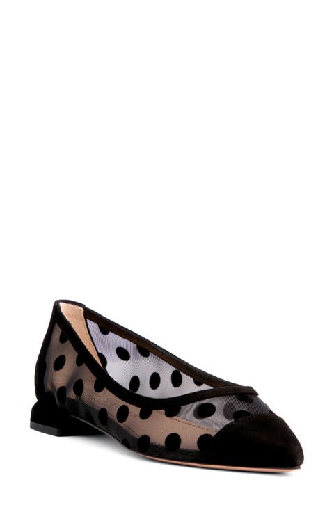 Blake Pointed Cap Toe Flat (Women)
