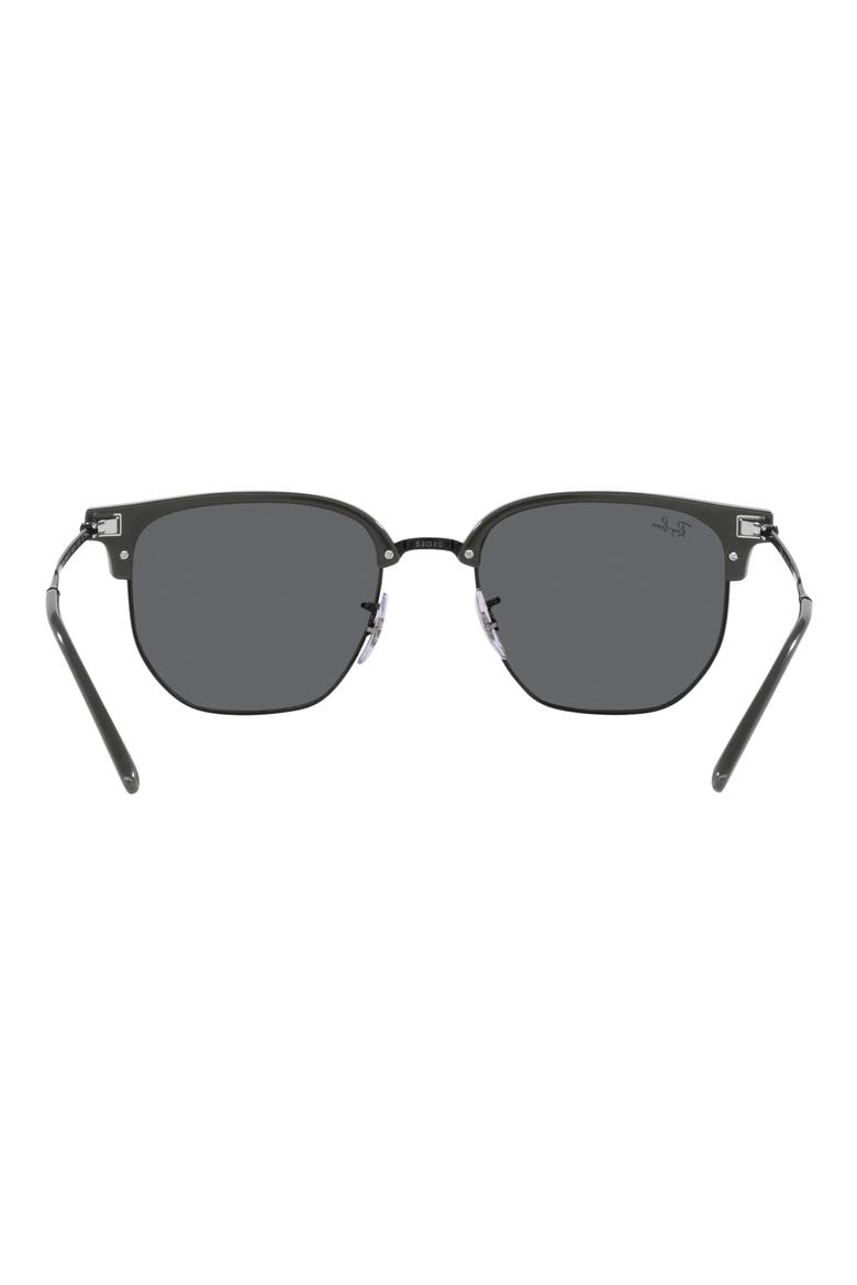 New Clubmaster 51mm Irregular Sunglasses, Alternate, color, DARK GREY