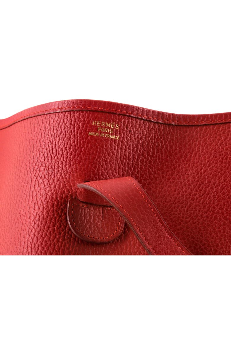Pre-Owned Hermes Evelyne Bag Gen I Clemence GM, Alternate, color, Rouge Vif