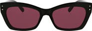 BCBGeneration 37mm Chunky Catty Square Sunglasses