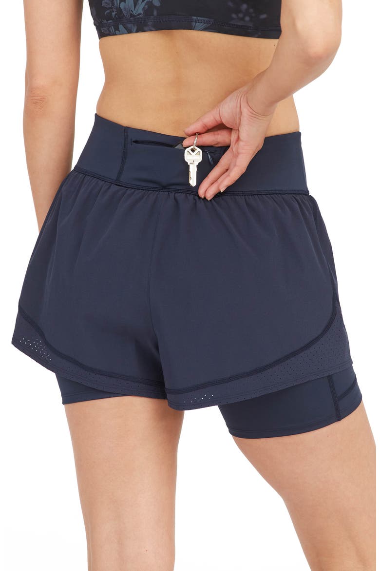 Get Moving Double Layer Shorts, Alternate, color, NAVY HAZE