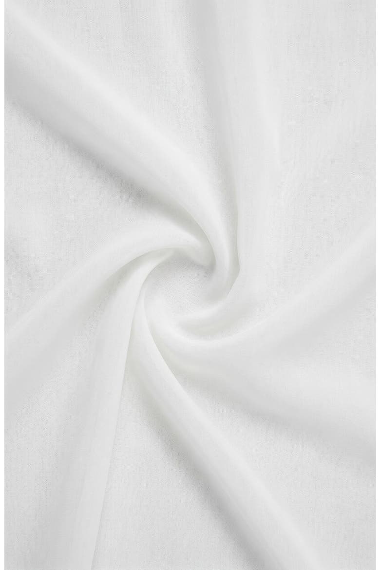 Draped Sweetheart Chiffon Camisole Top, Alternate, color, Ivory