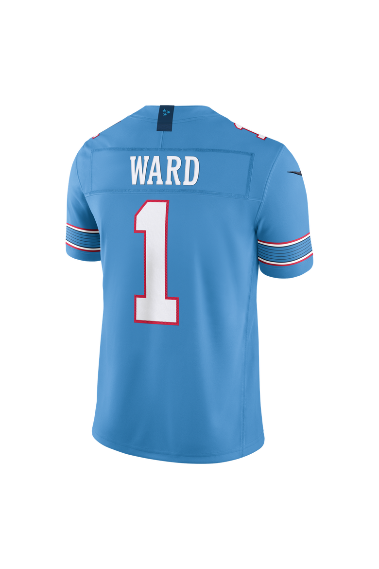 Men's Nike Cameron Ward Light Blue Tennessee Titans Team Vapor F.U.S.E. Stitched Limited Jersey, Alternate, color, Light Blue