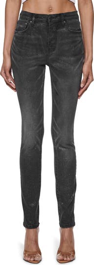 PURPLE BRAND/Skinny Glitter コーティング ジーンズ 新品 PURPLE BRAND コーティングスキニーデニム パープルブランド