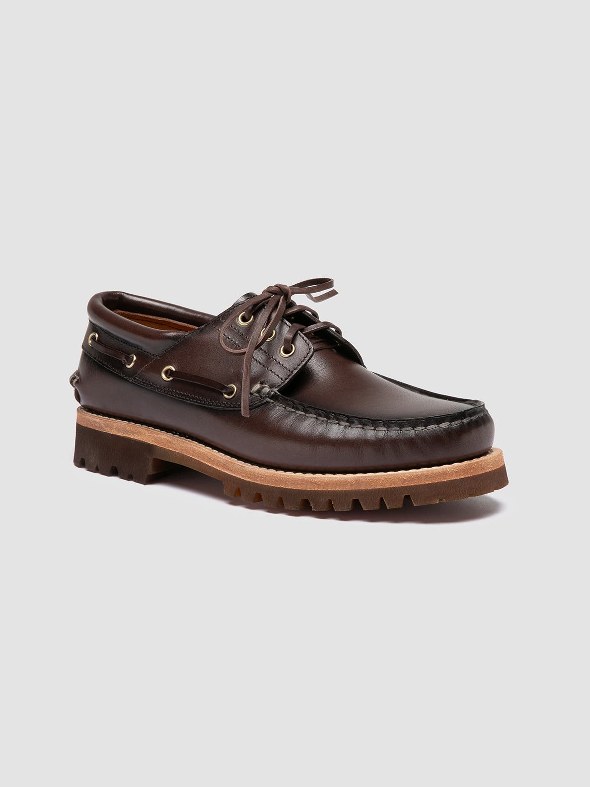 Heritage Flexi 001 Leather Boat Shoes, Alternate, color, Brown
