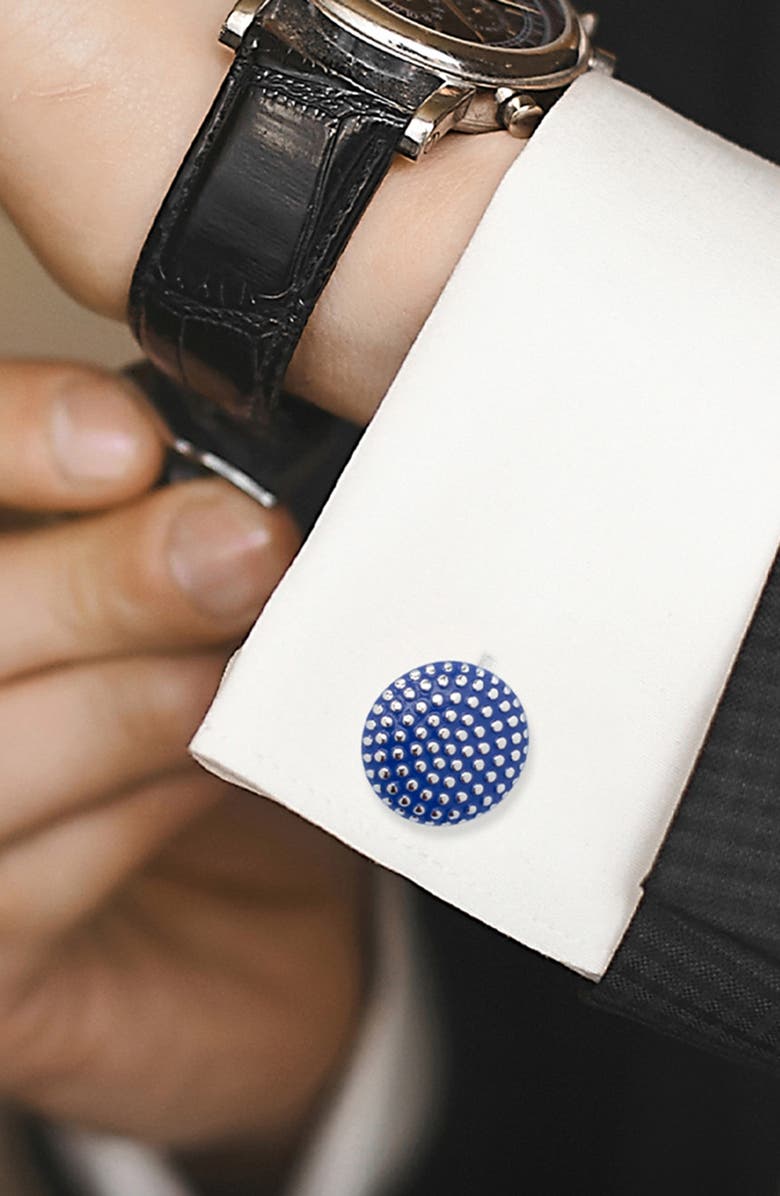 Cufflinks, Inc. Dot Cuff Links, Alternate, color, Navy
