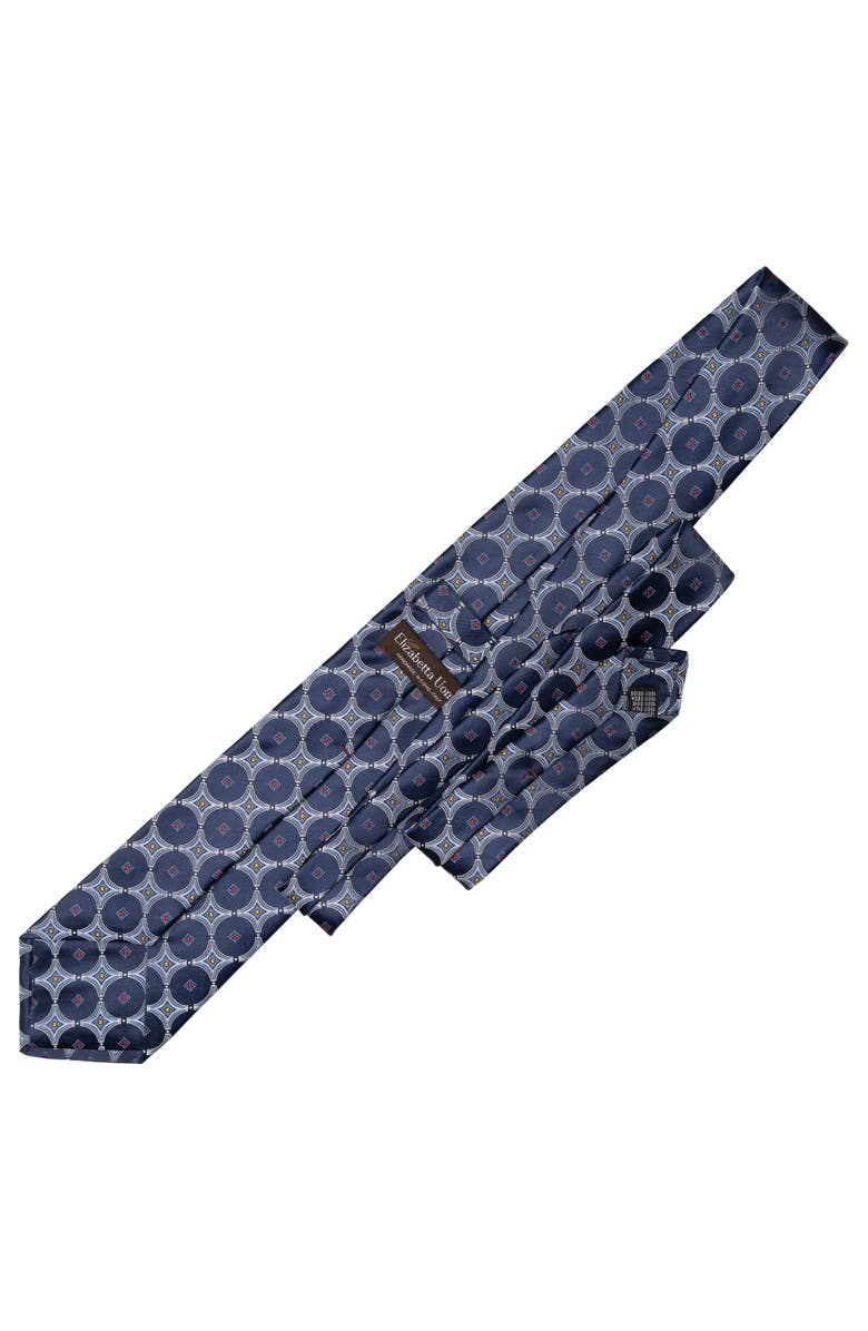 Elizabetta Zuccari - Extra Long Silk Jacquard Tie for Men, Alternate, color, Blue