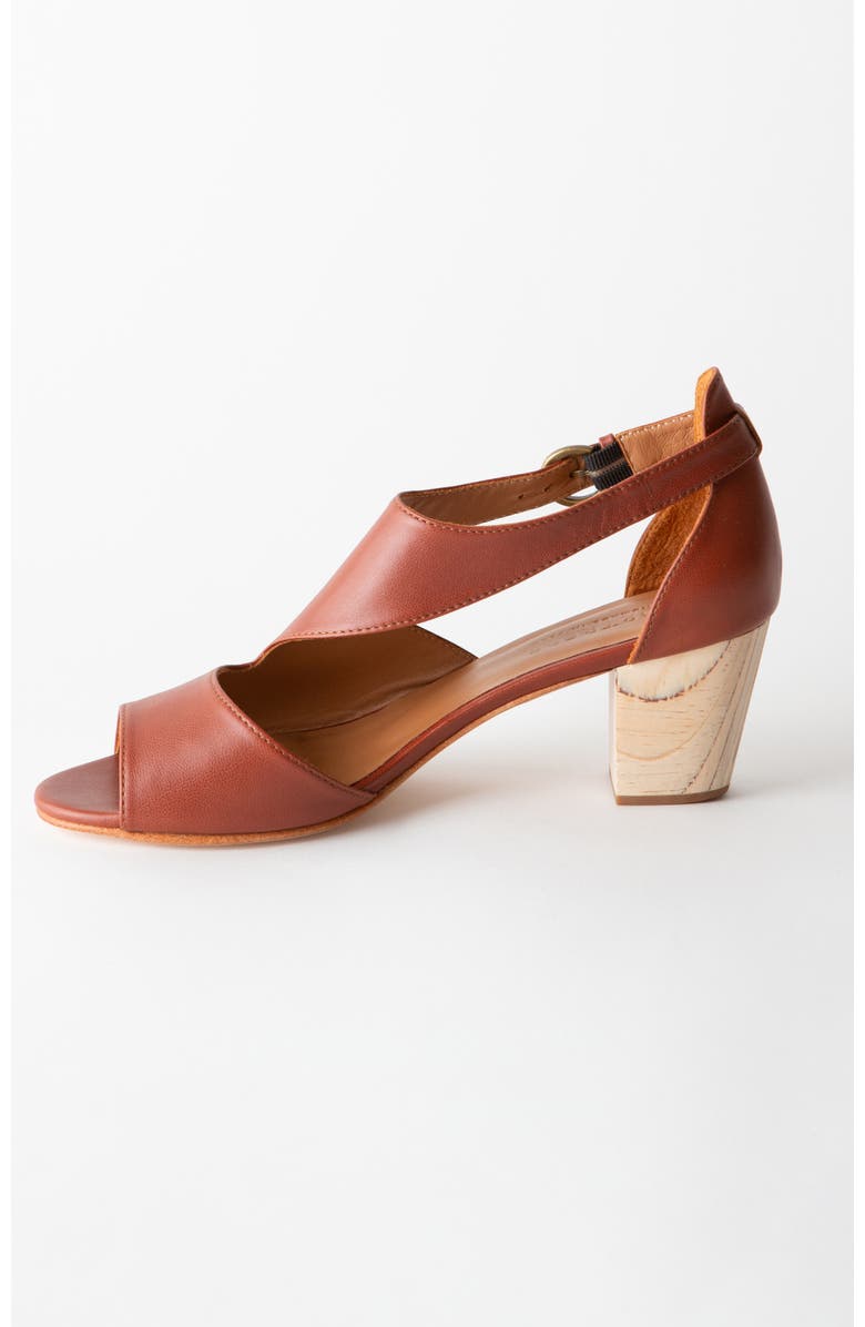Fortress Victoria Naya Open Toe Pump, Alternate, color, Cedar Nappa