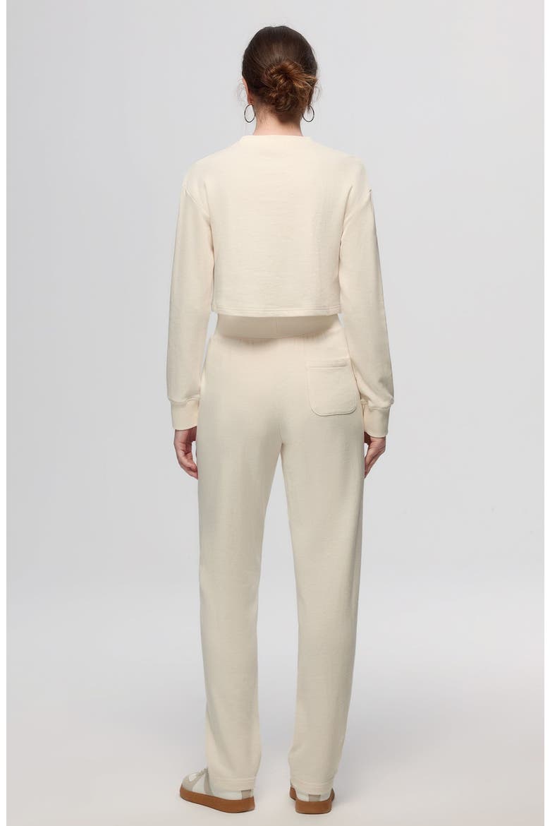 Off Hours Natural Mid Rise Joggers, Alternate, color, Cream