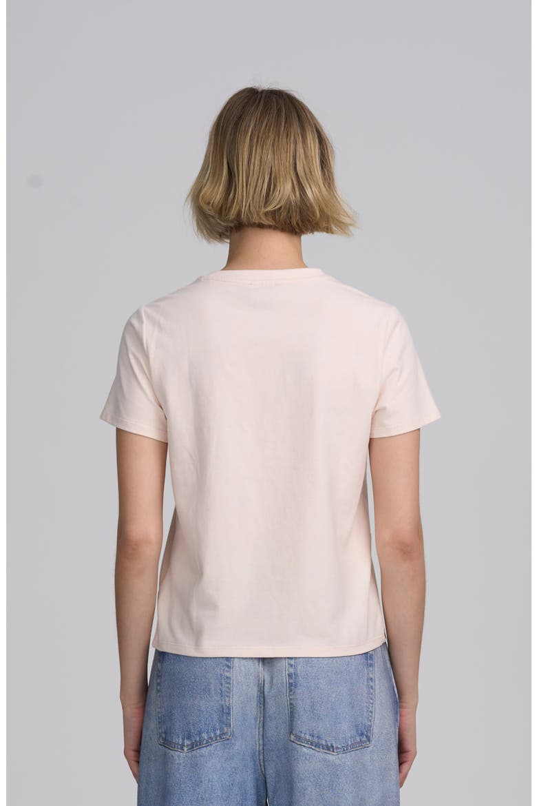 Tee With Logo Applique, Alternate, color, PINK