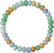 seree Lavender Field Multicolor Jade Stone Bangle