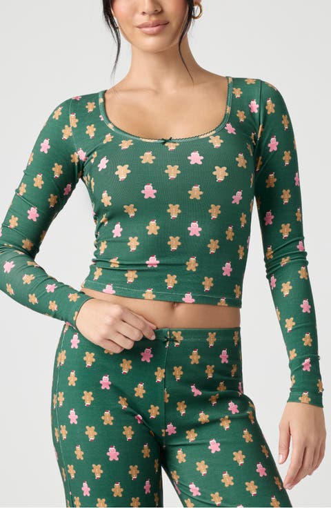Holidaze Rib Sleep Top