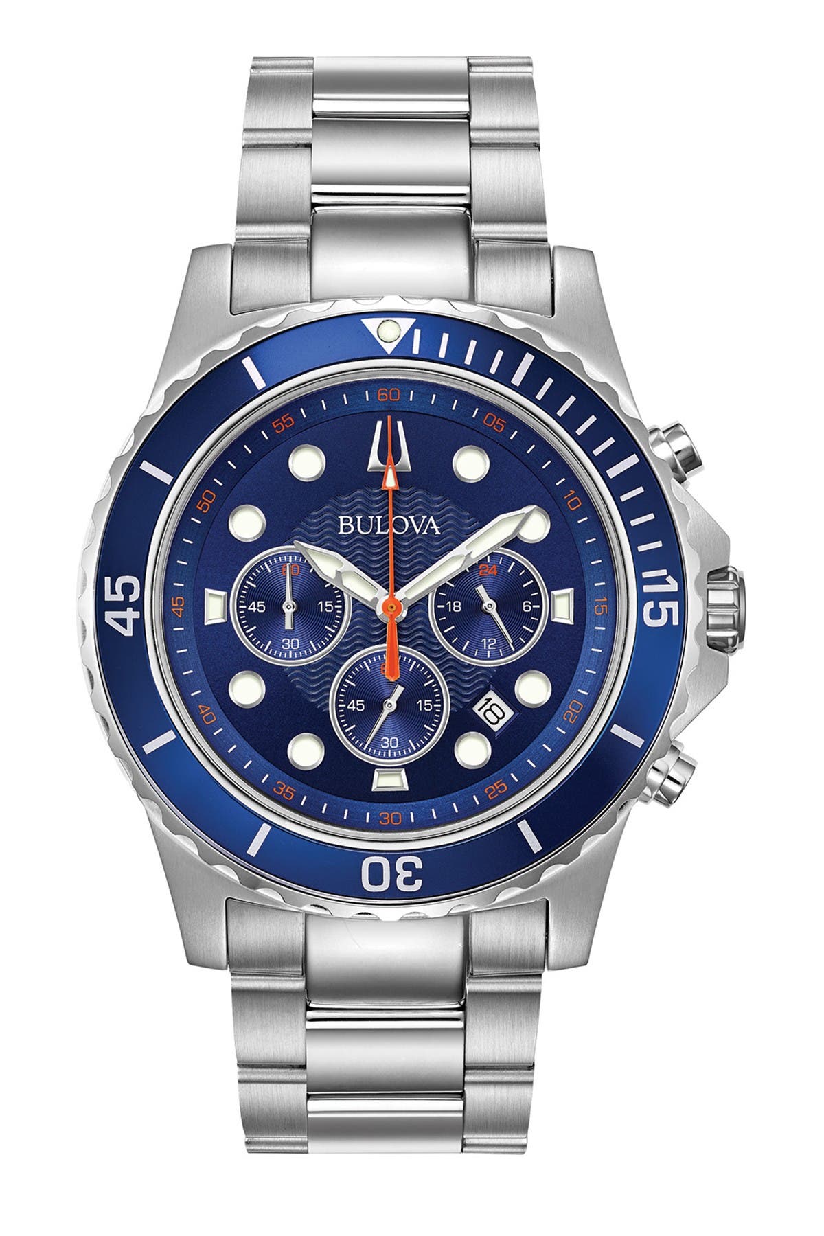 BULOVA Men's Chronograph Watch, 44mm