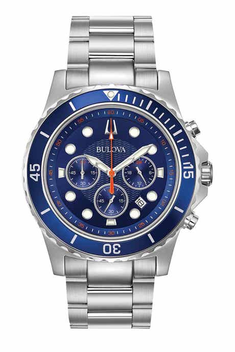 BULOVA Men's Chronograph Watch, 44mm