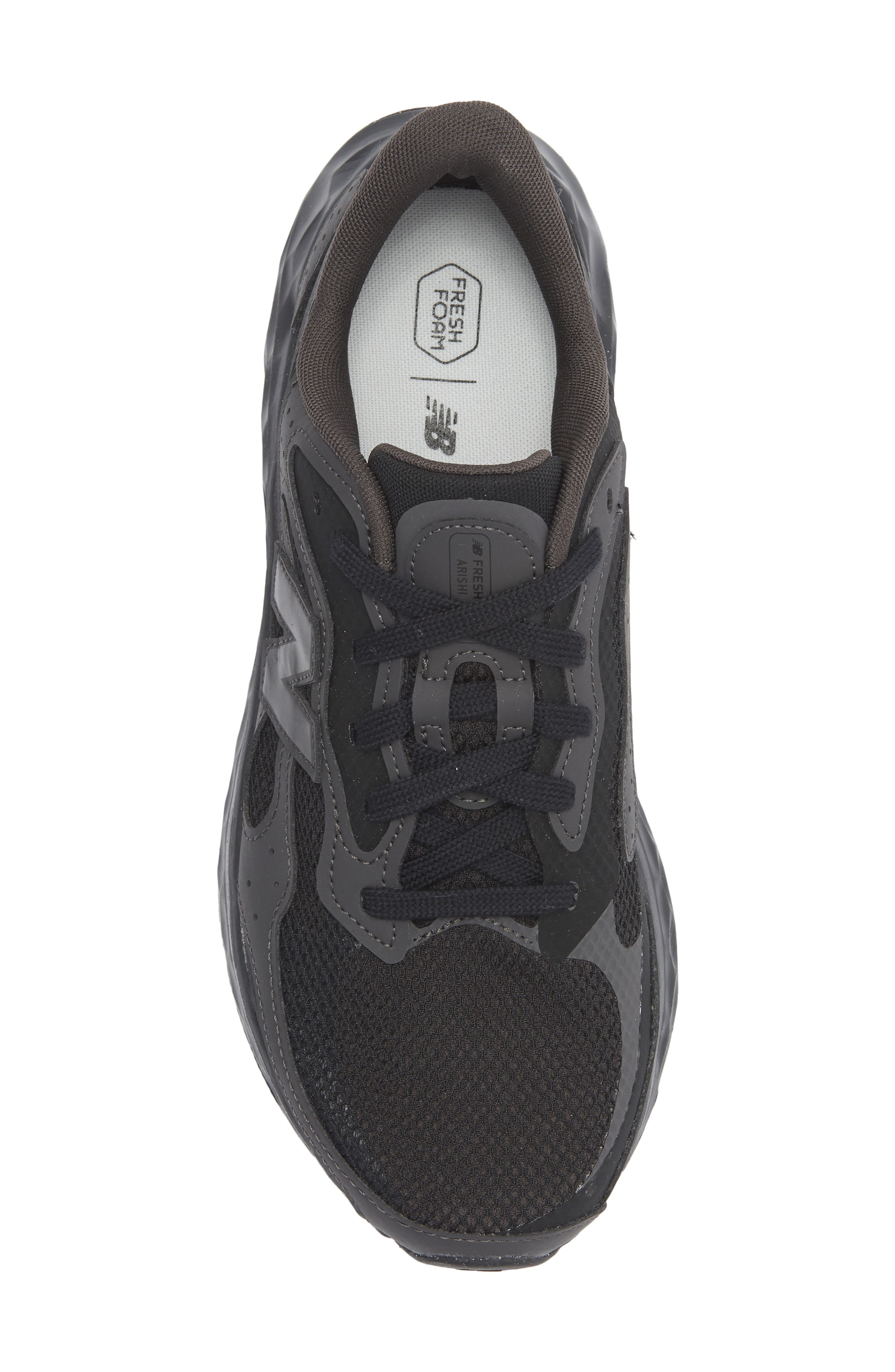 New Balance Fresh Foam Arishi v4 Running Shoe, Alternate, color, Black/ Black Cement