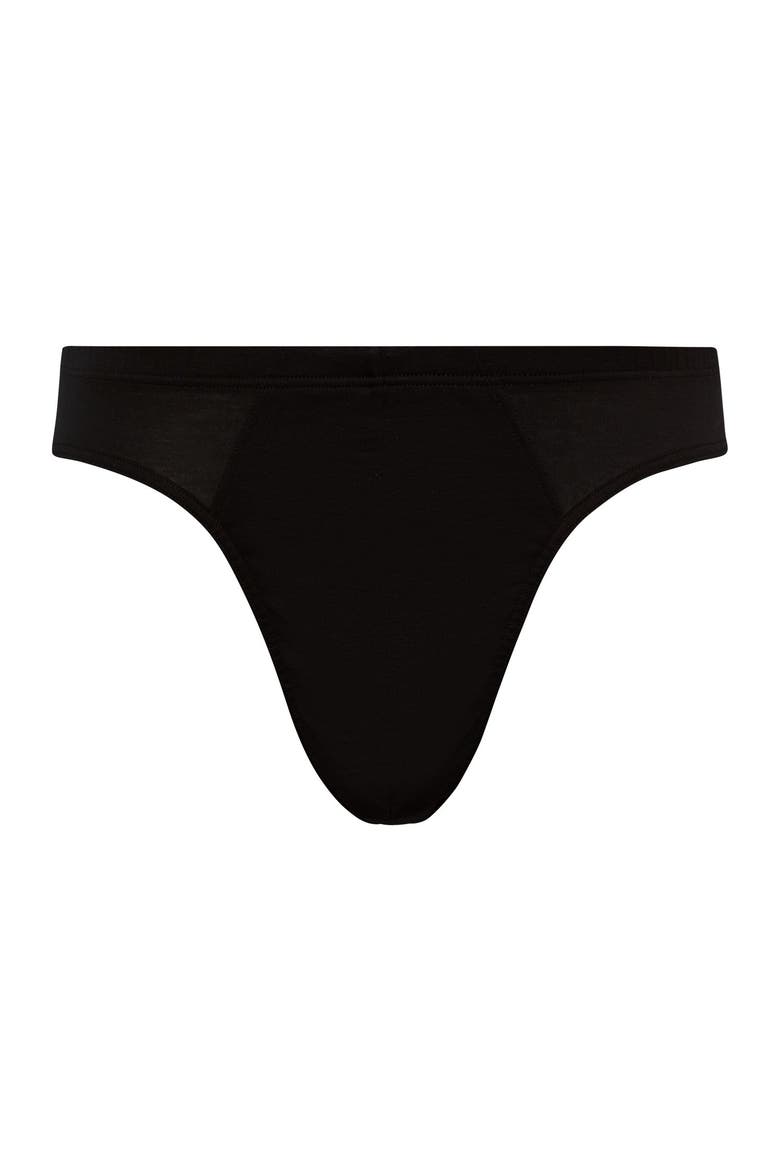 Cotton Sporty Cotton Low Rise Brief, Main, color, Black
