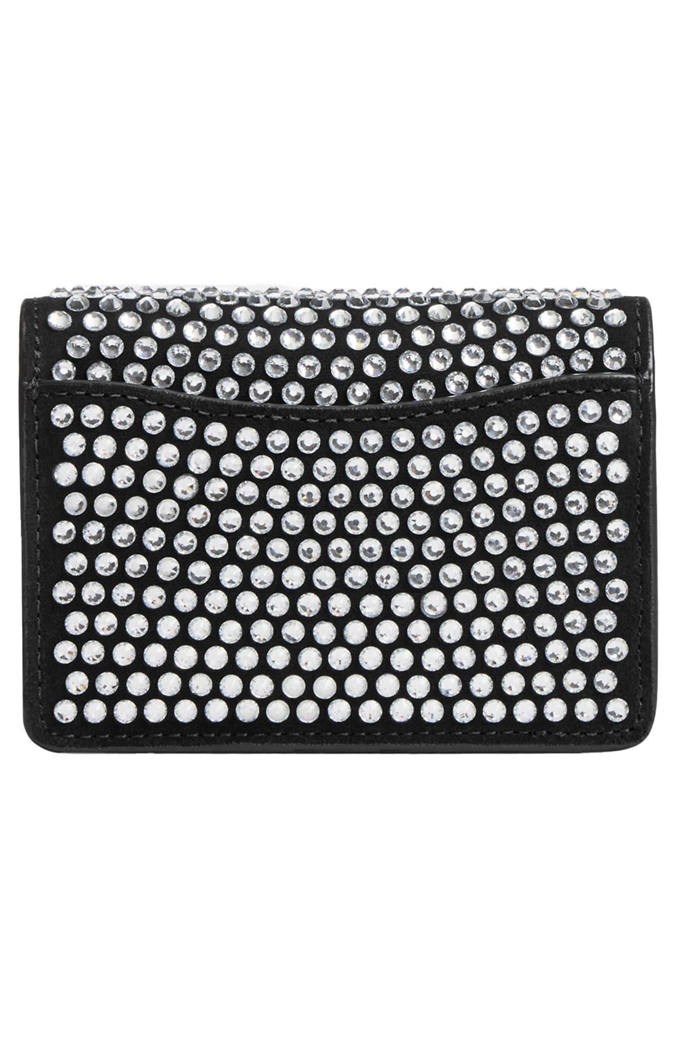 COACH Essential Crystal Half Flap Card Case, Alternate, color, 